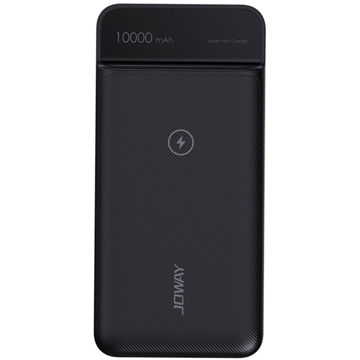 პორტატული დამტენი Joway JP290, 10000mAh, USB Type-C, Micro USB, Power Bank, Black