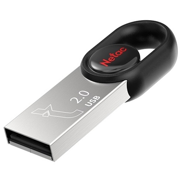 USB ფლეშ მეხსიერება Netac NT03UM2N-064G-20BK, 64GB, USB 2.0, Grey