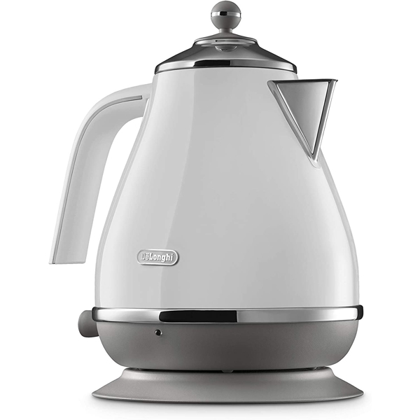 ელექტრო ჩაიდანი DeLonghi 2000W, 1.7L, Electric Kettle, White