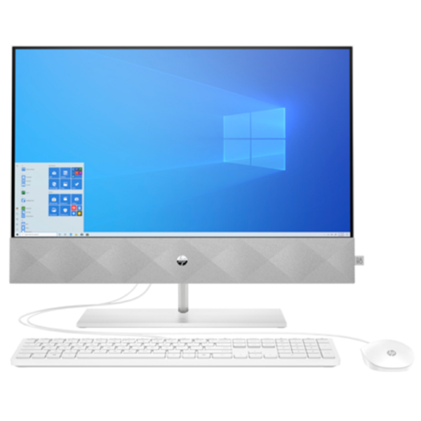 All In One კომპიუტერი HP 4V2W9EA Pavilion, 23.8", i5-11500T, 16GB, 512GB SSD, MX350 4GB, White