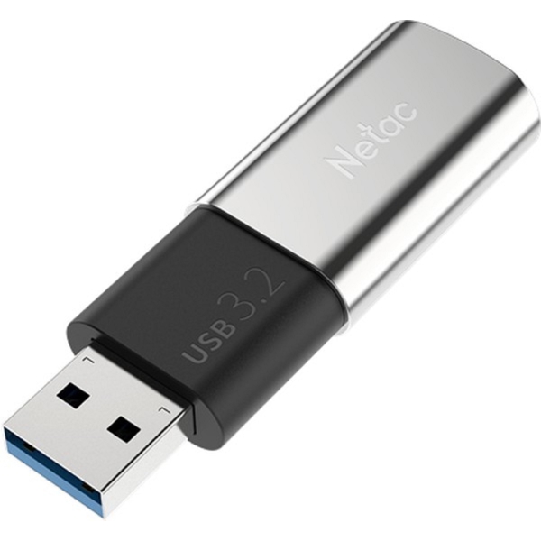 Netac NT03US2N-128G-32SL, 128GB, USB 3.2 Gen2, Silver