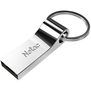 USB ფლეშ მეხსიერება Netac NT03U275N-032G-20SL, 32GB, USB 2.0 Gen 1, Silver