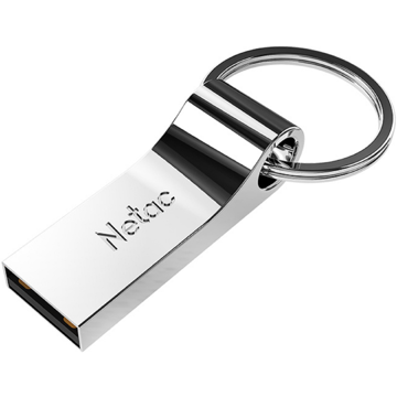 USB ფლეშ მეხსიერება Netac NT03U275N-064G-20SL, 64GB, USB 2.0, Type-A, Silver