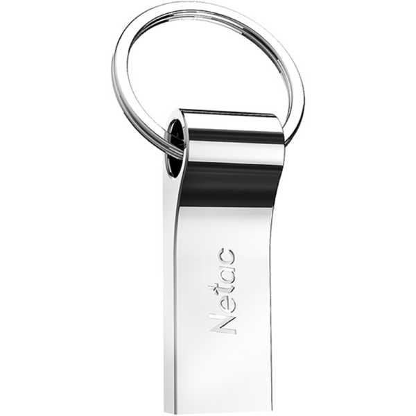 USB ფლეშ მეხსიერება Netac NT03U275N-064G-20SL, 64GB, USB 2.0, Type-A, Silver