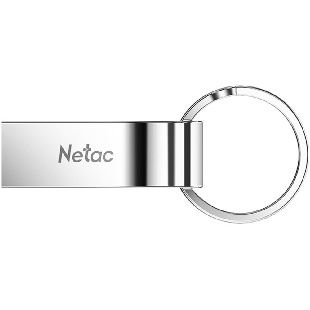 USB ფლეშ მეხსიერება Netac NT03U275N-064G-20SL, 64GB, USB 2.0, Type-A, Silver