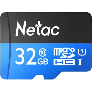 Netac NT02P500STN-032G-S, 32GB, MicroSDHC, U1, C10, Black