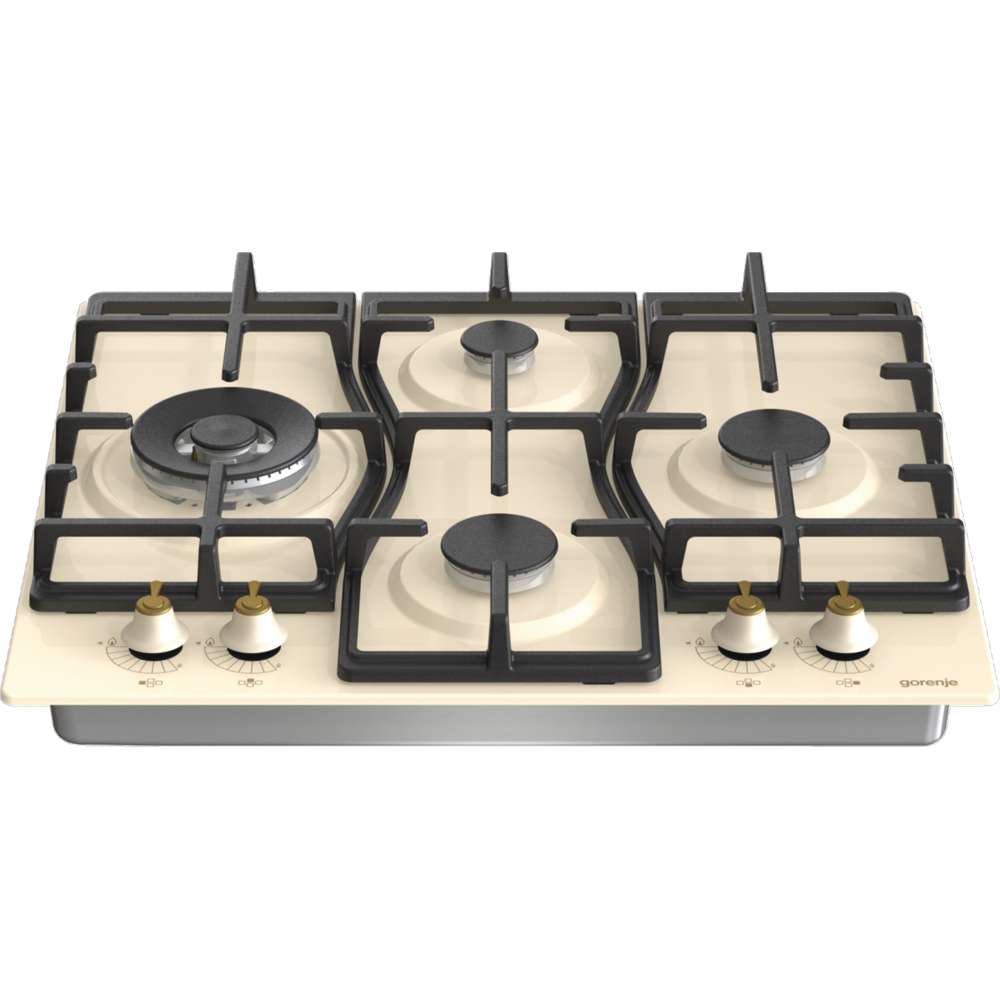 ჩასაშენებელი გაზის ქურის ზედაპირი Gorenje GW6D42CLI, Built-in Gas Cooktop , Beige