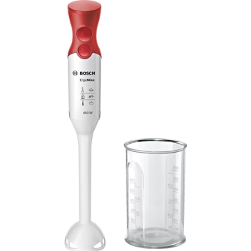 ხელის ბლენდერი Bosch MSM64010, 450W, 800ML, Blender, White/Red