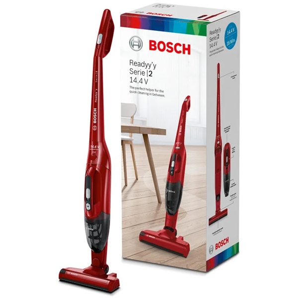 მტვერსასრუტი Bosch BBHF214R, 0.4ML, Vacuum Cleaner, Red