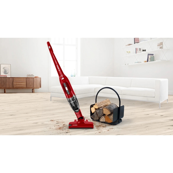 მტვერსასრუტი Bosch BBHF214R, 0.4ML, Vacuum Cleaner, Red