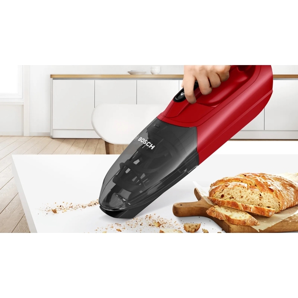 მტვერსასრუტი Bosch BBHF214R, 0.4ML, Vacuum Cleaner, Red