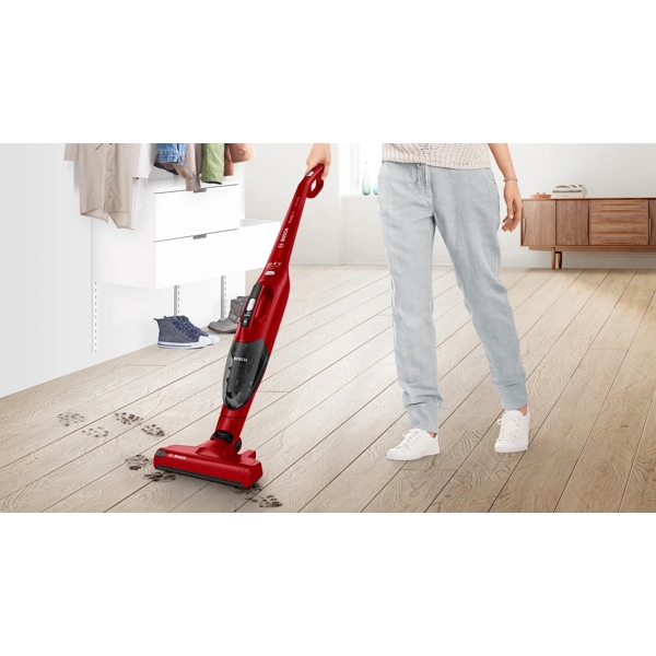მტვერსასრუტი Bosch BBHF214R, 0.4ML, Vacuum Cleaner, Red