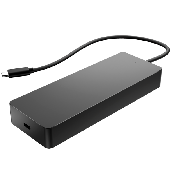 HP 50H98AA, USB-C Hub, Black