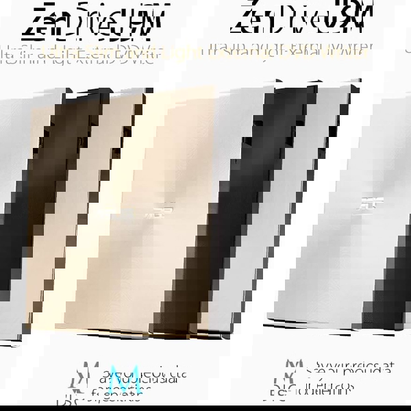 DVD დისკის წამკითხველი Asus 90DD02A5-M29000 ZenDrive U9M, USB Type-C, USB 2.0, DVD Drive, Gold