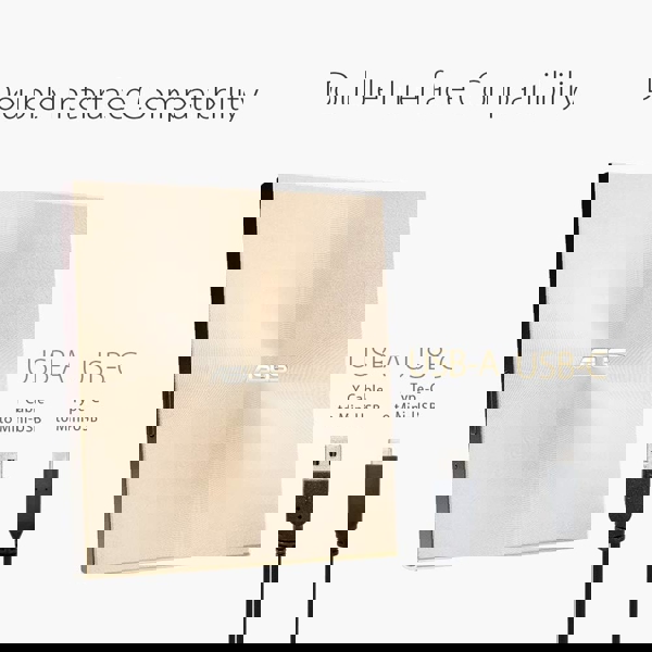 DVD დისკის წამკითხველი Asus 90DD02A5-M29000 ZenDrive U9M, USB Type-C, USB 2.0, DVD Drive, Gold