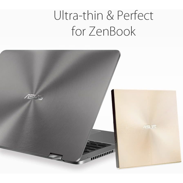 DVD დისკის წამკითხველი Asus 90DD02A5-M29000 ZenDrive U9M, USB Type-C, USB 2.0, DVD Drive, Gold