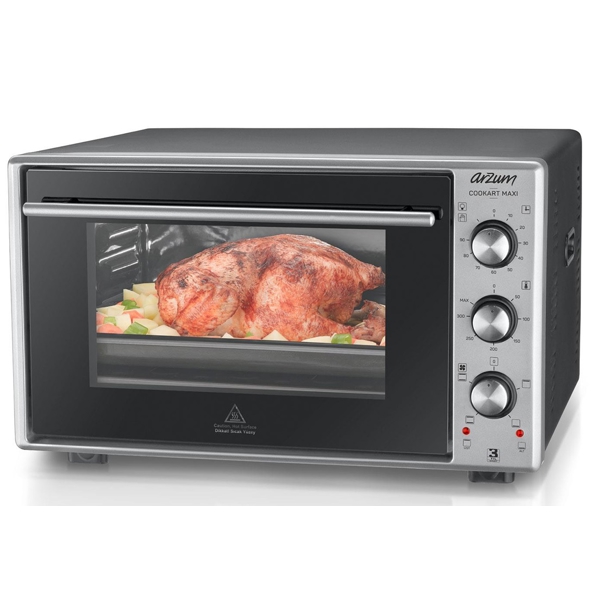 ელექტრო ღუმელი Arzum AR2002, 1600W, 50L, Electric Oven, Black/Silver