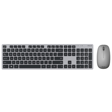 კლავიატურა+მაუსი Asus 90XB0430-BKM1S0, wireless, USB, Keyboard And Mouse, Gray