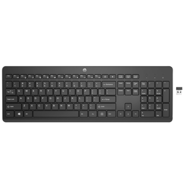 კლავიატურა HP 3L1E7AA 230, Wireless, USB, Keyboard, Black