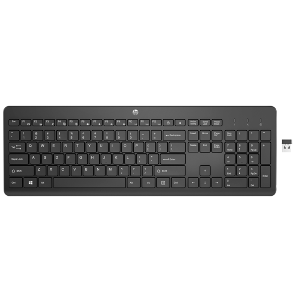 HP 3L1E7AA 230, Wireless, USB, Keyboard, Black