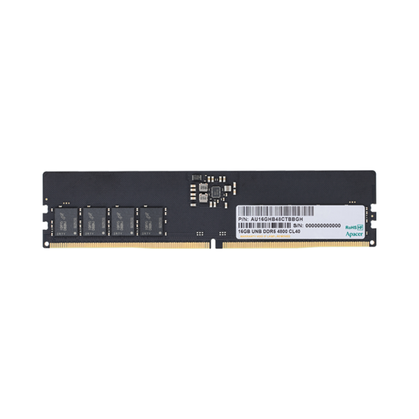 ოპერატიული მეხსიერება Apacer FL.16G2A.PTH, RAM 16GB, DDR5 DIMM, 4800MHz