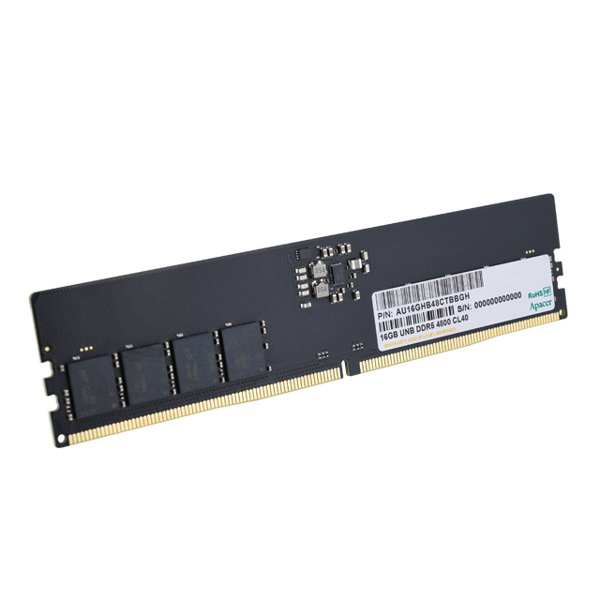 ოპერატიული მეხსიერება Apacer FL.16G2A.PTH, RAM 16GB, DDR5 DIMM, 4800MHz