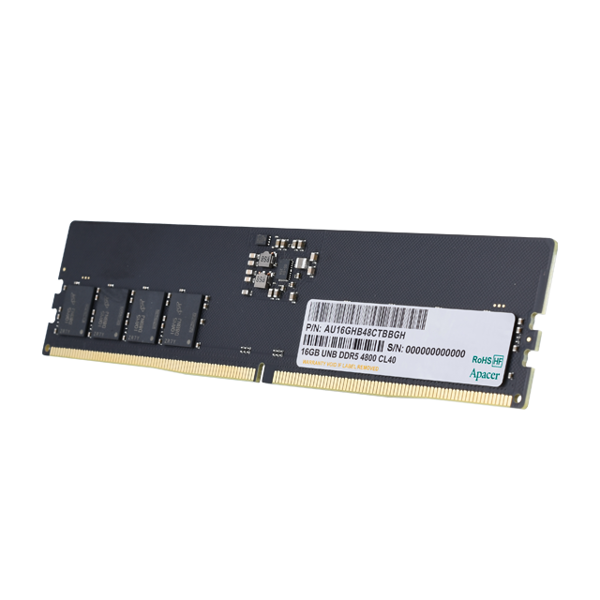 ოპერატიული მეხსიერება Apacer FL.16G2A.PTH, RAM 16GB, DDR5 DIMM, 4800MHz