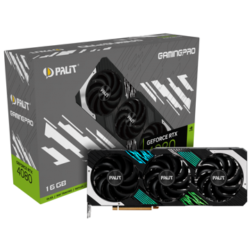 Palit NED4080019T2-1032A, GeForce RTX 4080 GamingPro, 16GB, 256bit, HDMI, DP, Black