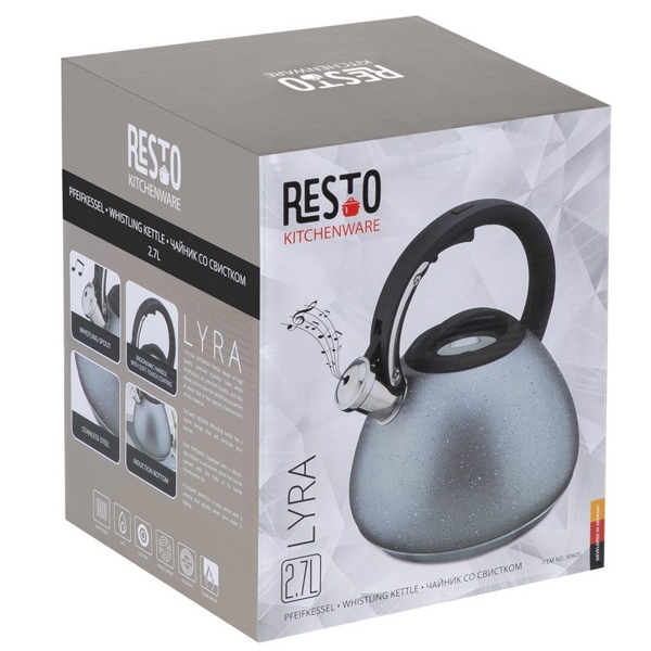 ჩაიდანი Resto 90605, 2.7L, Kettle, Stainless Steel