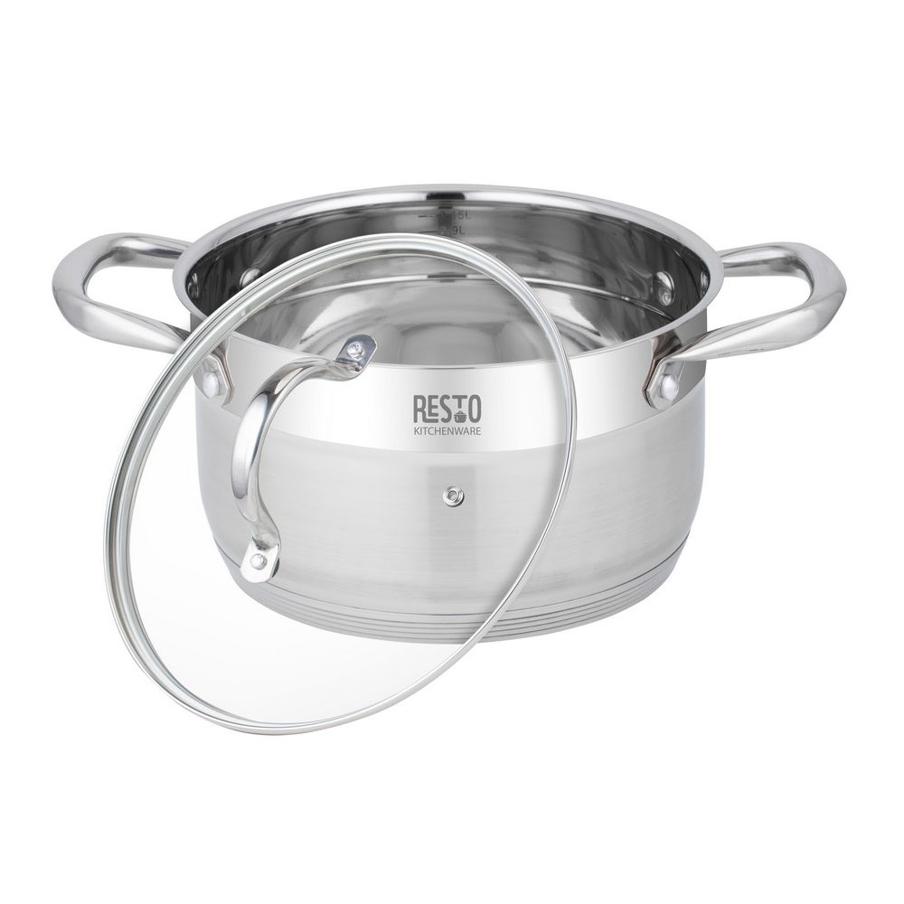 ქვაბი Resto 92104, 3.6L, 20cm, Silver