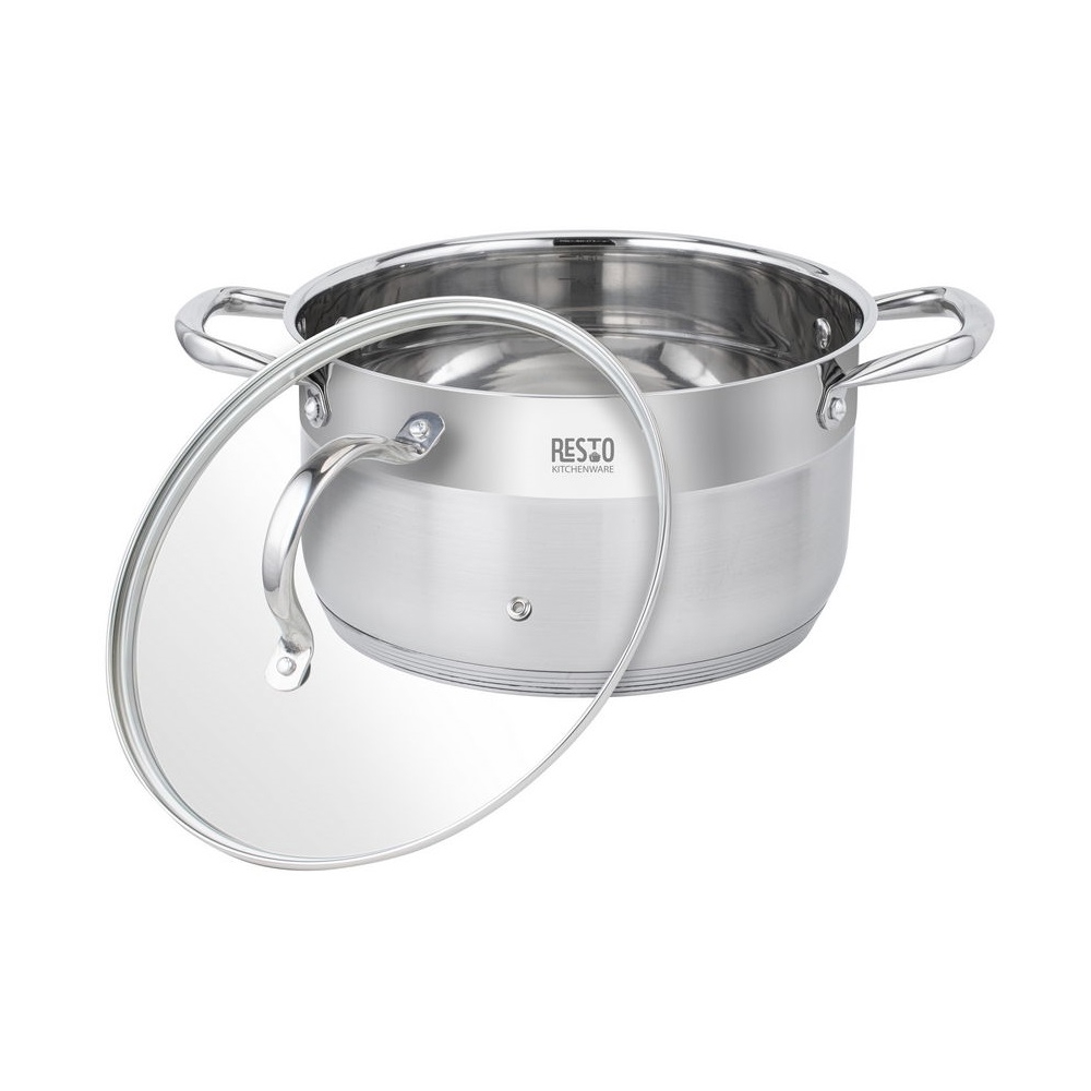 ქვაბი Resto 92105, 6.2L, 24cm, Silver