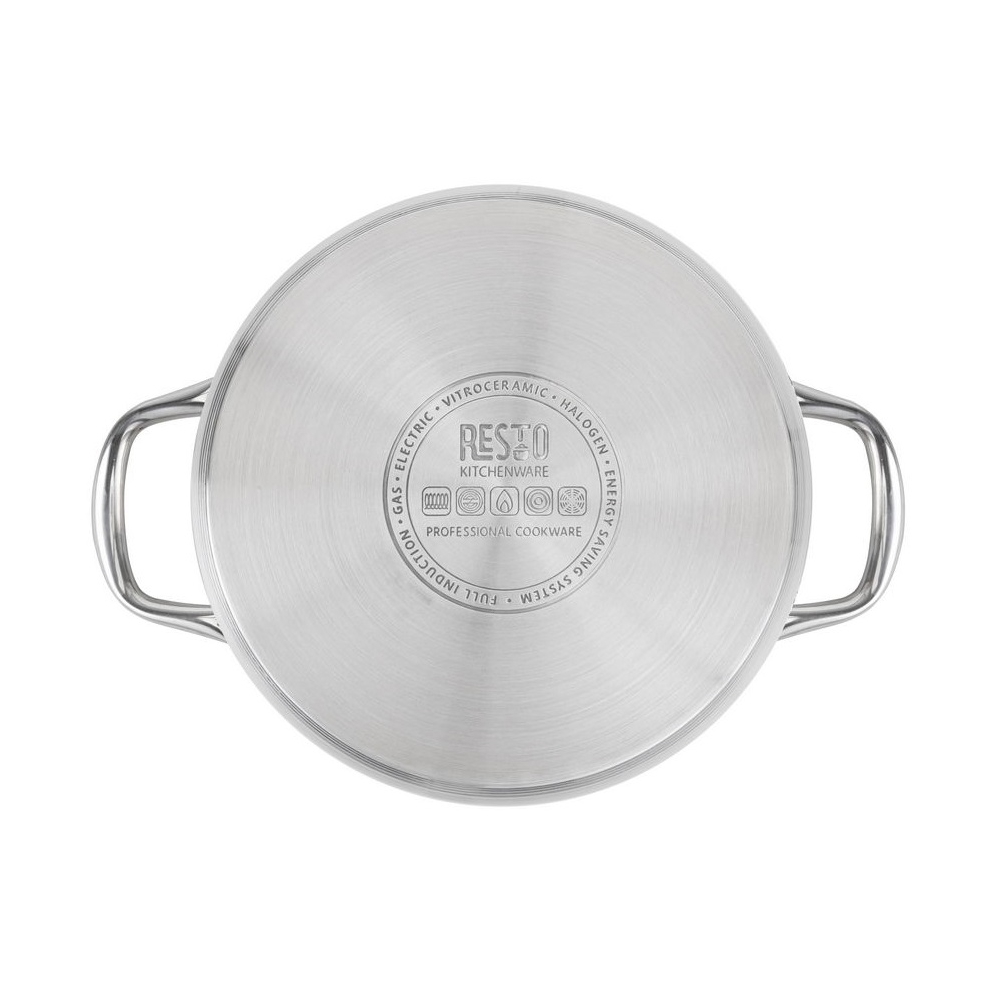 ქვაბი Resto 92105, 6.2L, 24cm, Silver