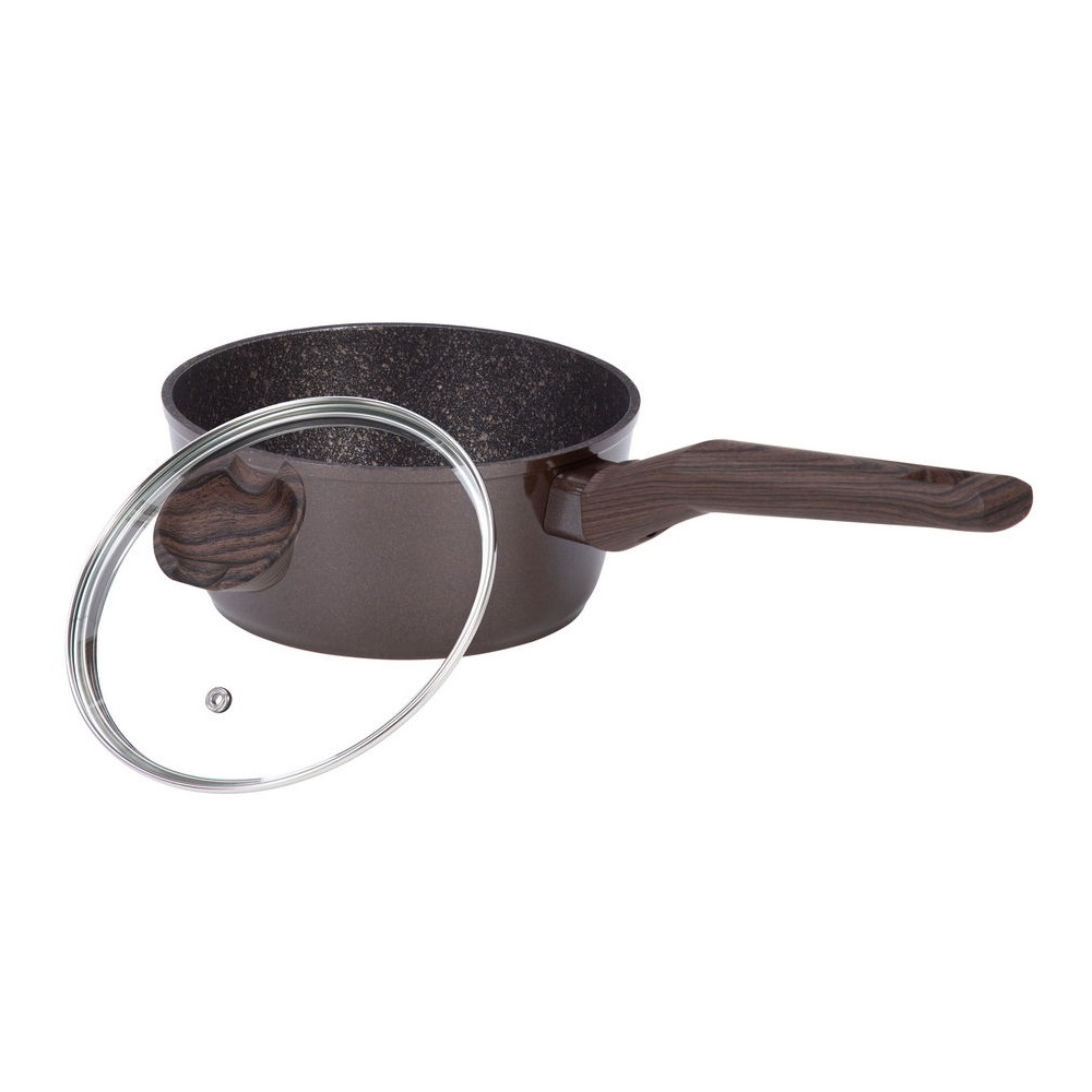 ქვაბი Resto 93017, 1.5L, 16cm, Brown Marble