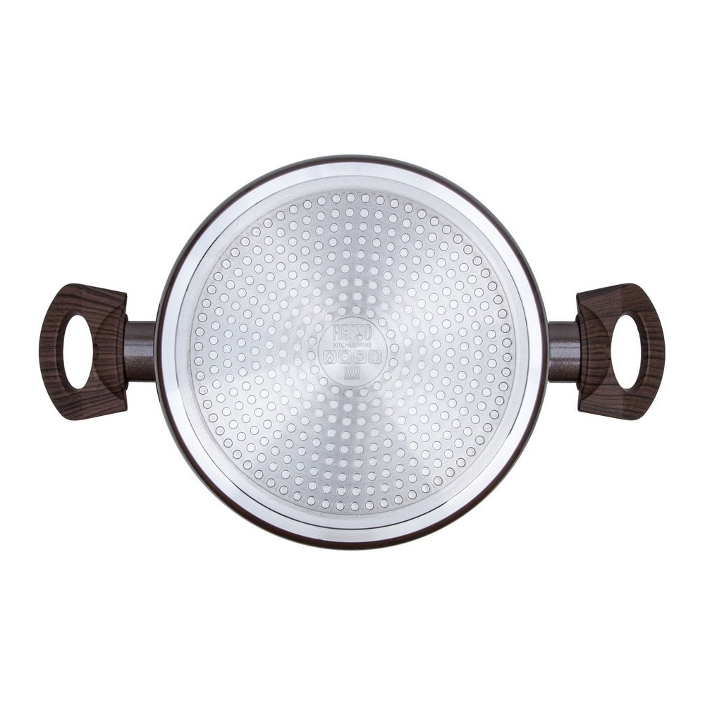 ქვაბი Resto 93019, 4.7L, 24cm, Brown Marble