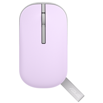 მაუსი Asus MD100 Marshmallow, Wireless, RF 2.4, Bluetooth, Mouse, Purple