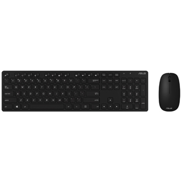 კლავიატურა + მაუსი Asus 90XB0430-BKM2F0, Wireless, Keyboard And Mouse, Black