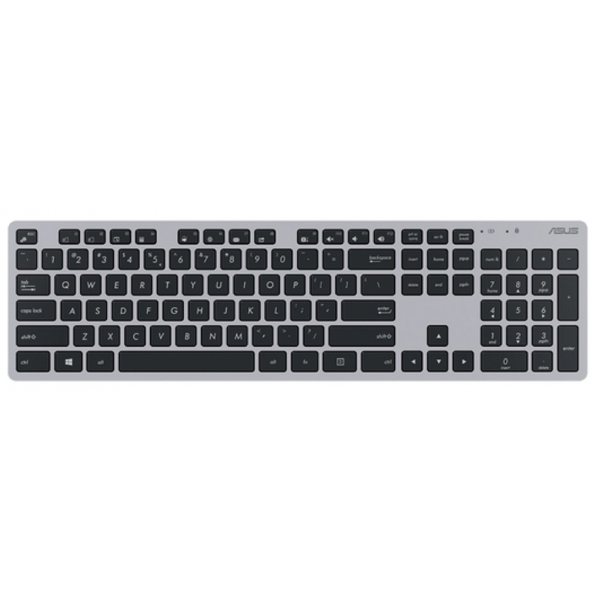 კლავიატურა+მაუსი Asus 90XB0430-BKM250, Wireless, Keyboard And Mouse, Gray