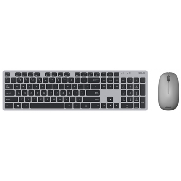 კლავიატურა+მაუსი Asus 90XB0430-BKM250, Wireless, Keyboard And Mouse, Gray