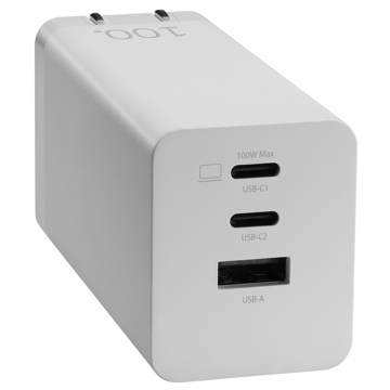 დამტენი Asus 90XB07IN-BPW010, USB-A, 2xUSB Type-C, White