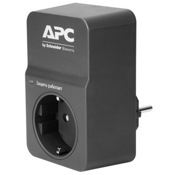 დენის ადაპტერი APC PME1WB-RS Essential SurgeArrest, 1 Socket, Black