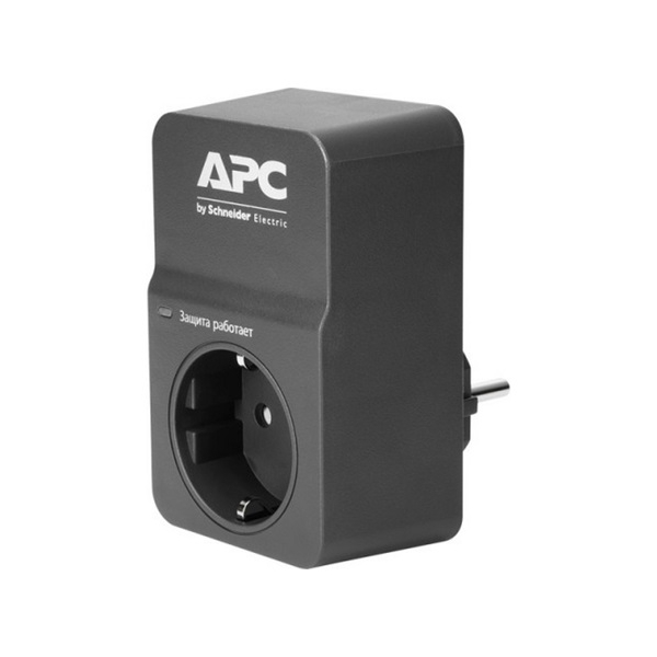 დენის ადაპტერი APC PME1WB-RS Essential SurgeArrest, 1 Socket, Black