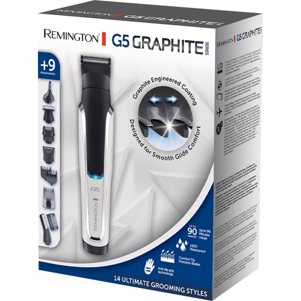 თმის საკრეჭი Remington PG5000, Hair Trimmer, Black/Silver