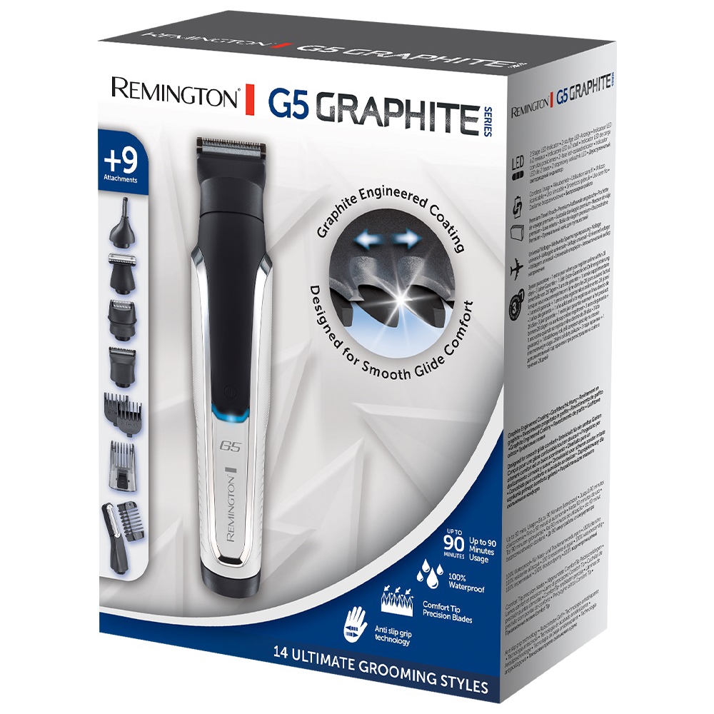 თმის საკრეჭი Remington PG5000, Hair Trimmer, Black/Silver