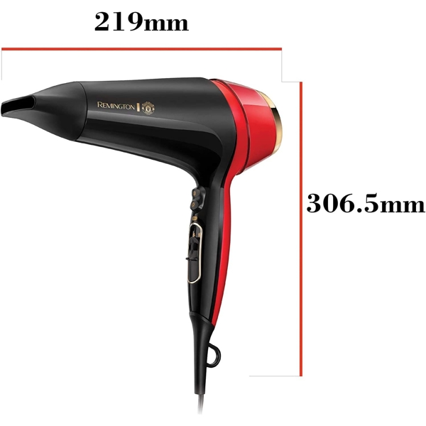 თმის საშრობი Remington D5755, 2400W, Hair Dryer, Black/Red