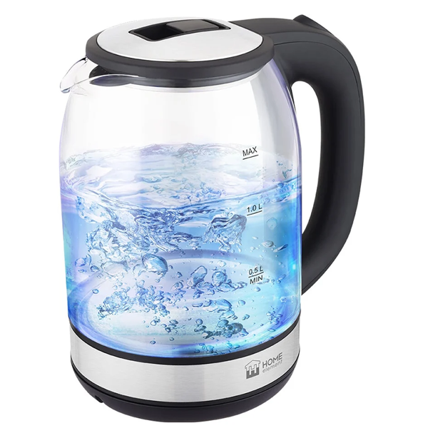 ელექტრო ჩაიდანი Home Element HE-KT2302, 1800W, 2L, Electric Kettle, Transfarent