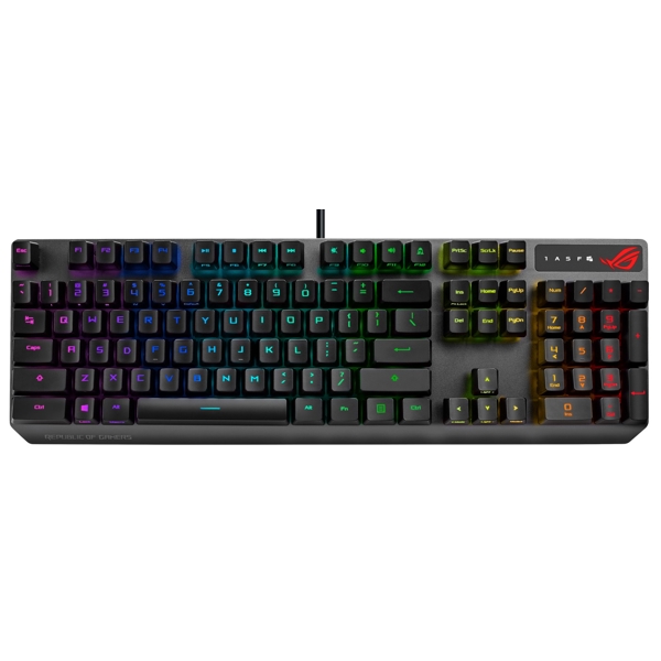 კლავიატურა Asus 90MP0240-BKUA01 Scope RX RD, Wired, USB, Gaming Keyboard, Black