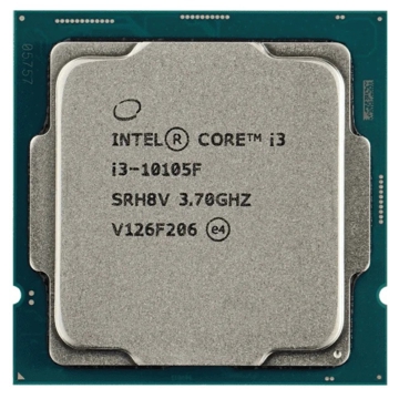 პროცესორი Intel i3-10105F, 6MB Cache, up to 4.4 GHz, Trey