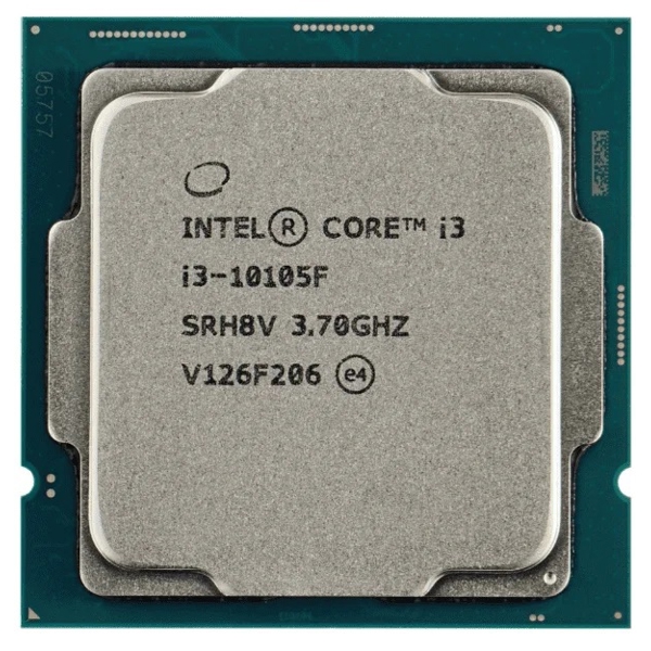 პროცესორი Intel i3-10105F, 6MB Cache, up to 4.4 GHz, Trey