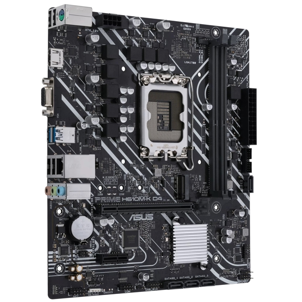 დედა დაფა Asus 90MB16B0-M0EAY0 H610M-K D4, LGA 1700, DDR4, 64GB