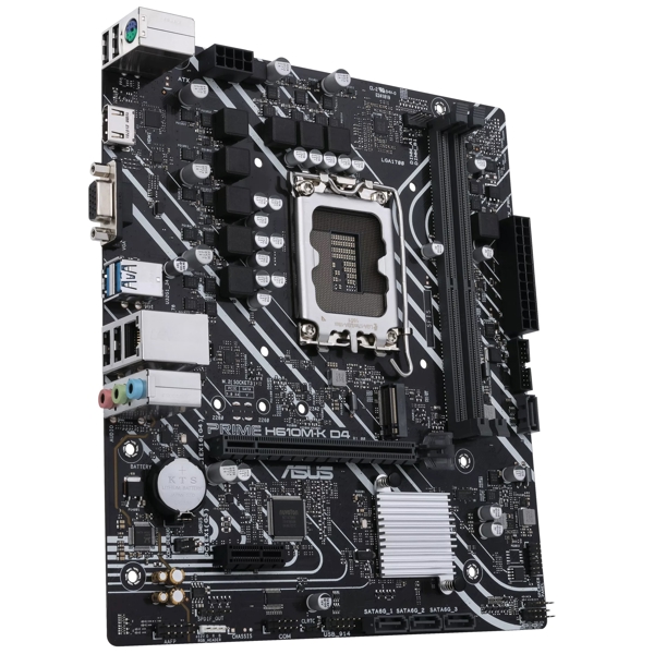 დედა დაფა Asus 90MB16B0-M0EAY0 H610M-K D4, LGA 1700, DDR4, 64GB